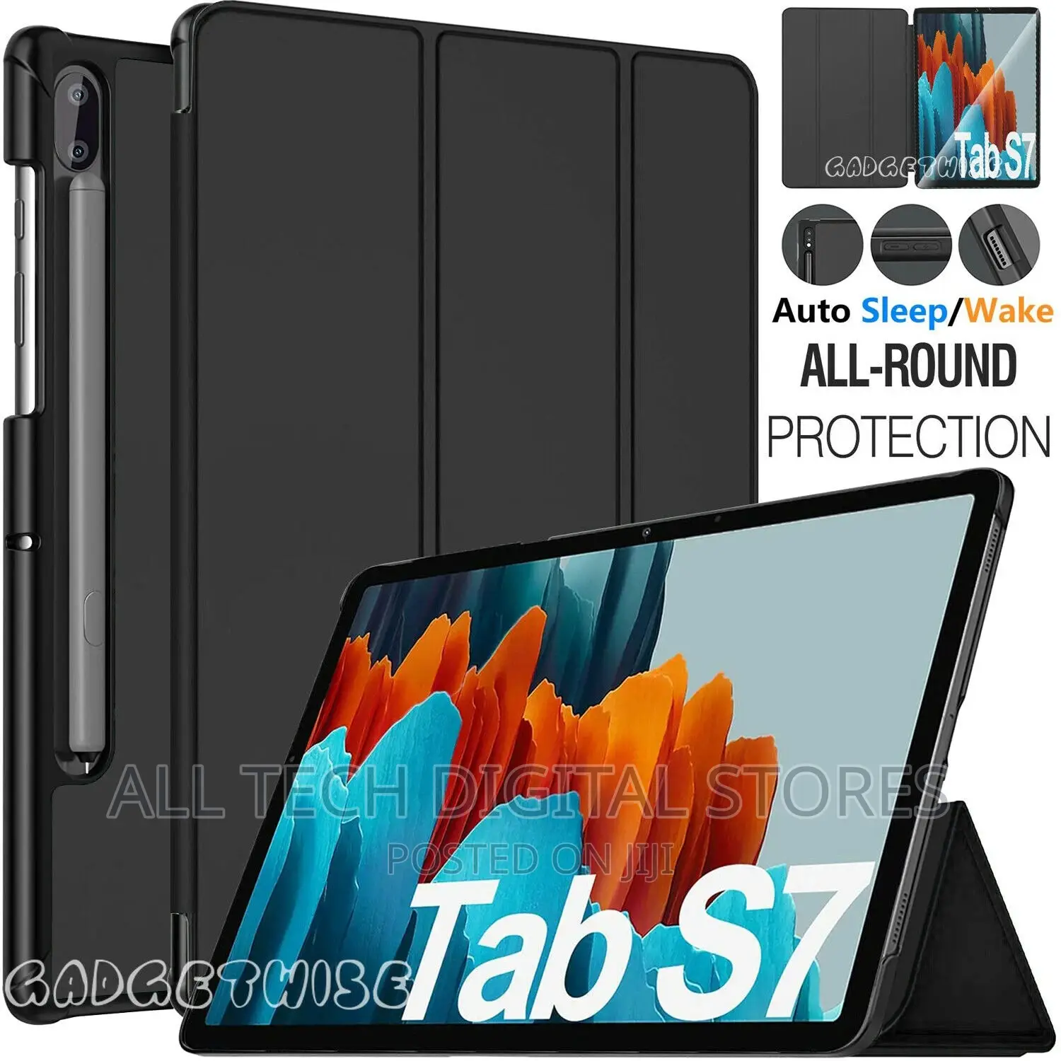 Samsung Galaxy Tab S7, S7plus, S9, S9plus Smart Case