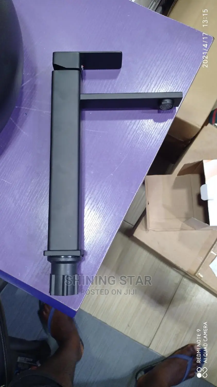 Black Long Cabinet Basin Faucet