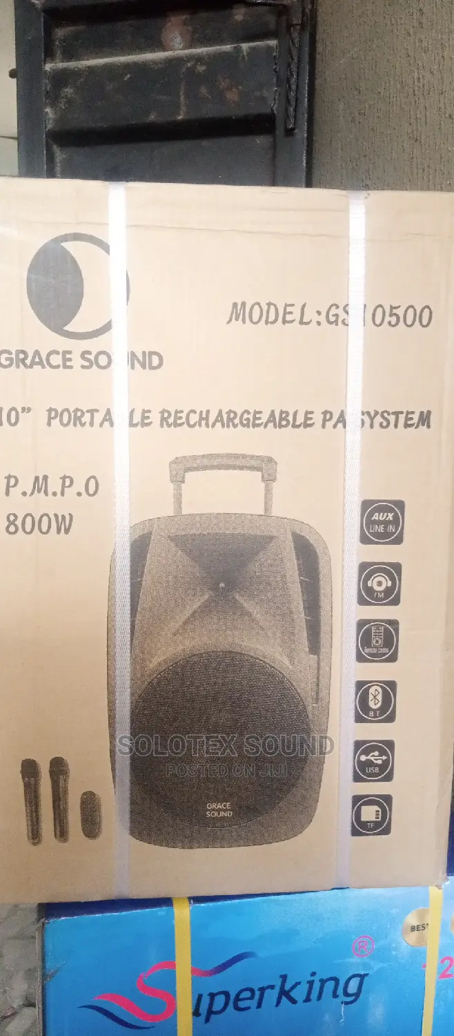 Grace Sound 10inches Pa System With 2 Wireless Mic Bruetooth