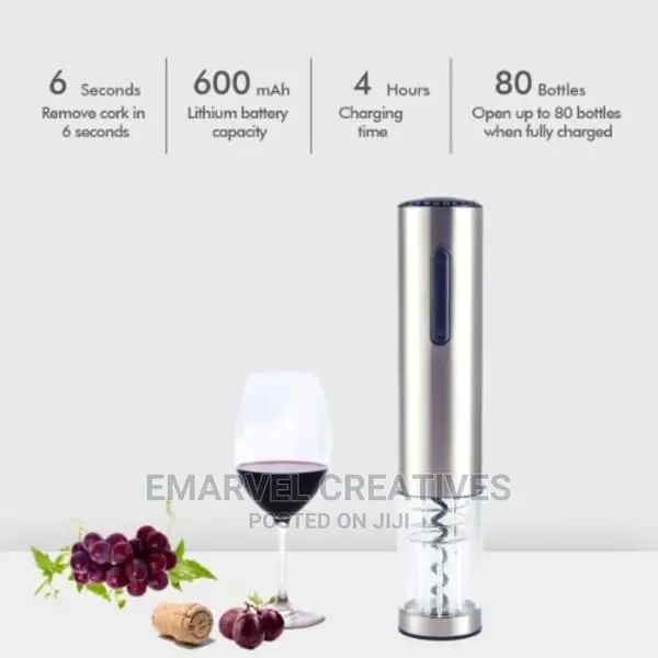 Rechargeable Wine Bottle Opener With Foil Cutter