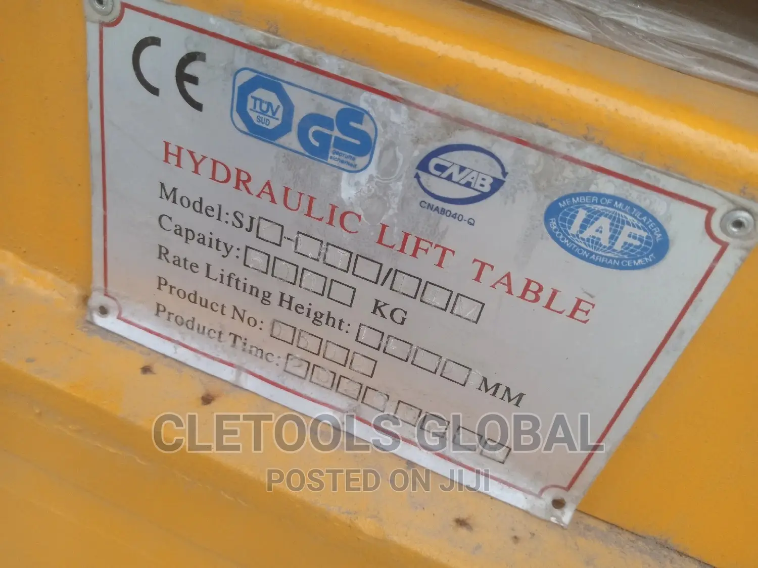 Hydraulic Table Left 5T X 14M 2019