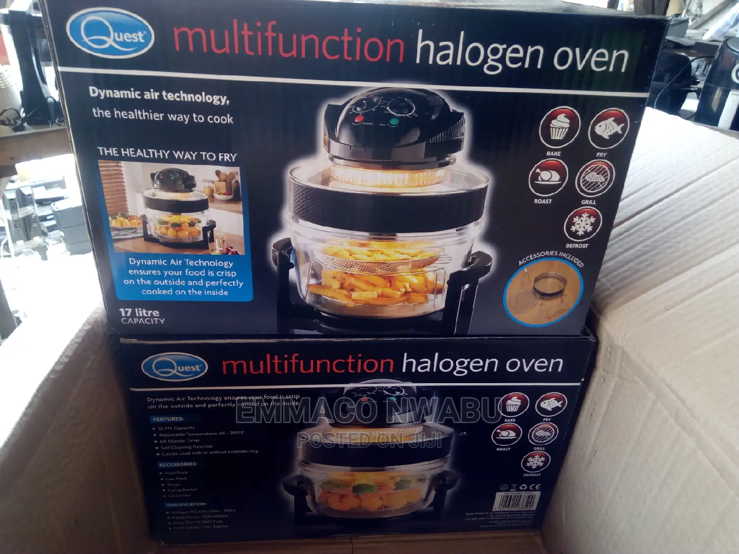 Quest 17litres Multifunctional Halogen Airfryer and Oven.