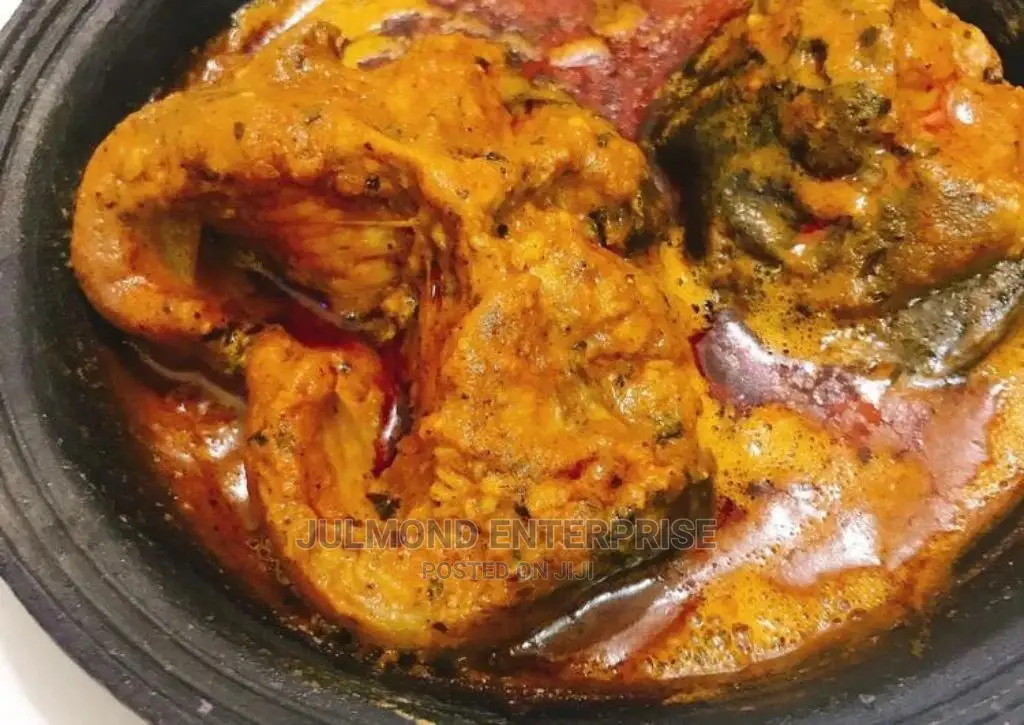 Banga/ Ogwo Soup With Starch/Ukodo