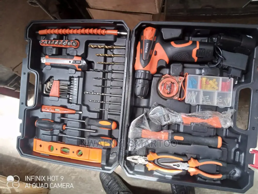 Tools Box With Battery Drill