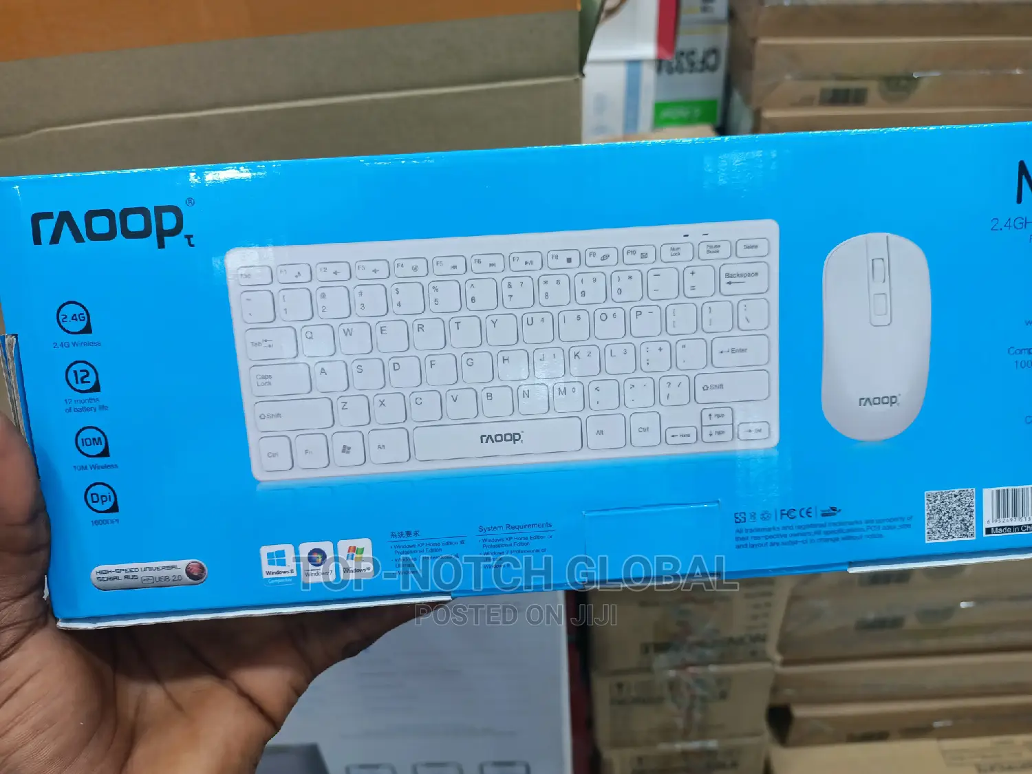 RAOOP MK666 Wireless Keyboard Mouse