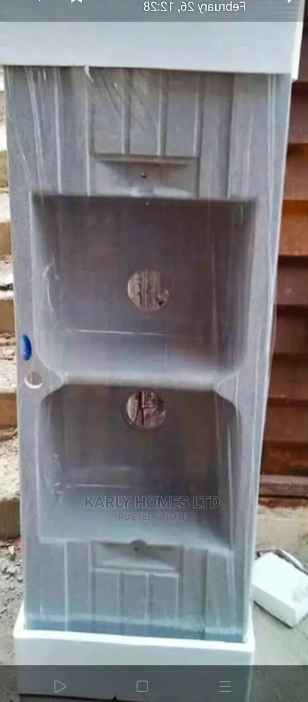 Double Bowl Double Drain (Tray) Acrylic Grey