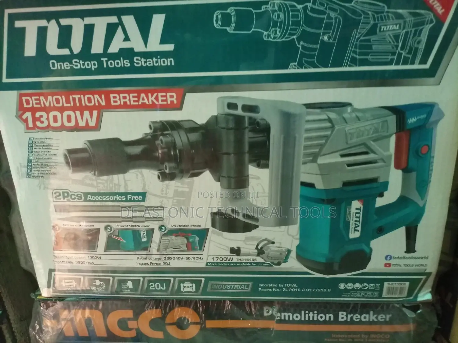 1300 Watts Total Demolition Breaker