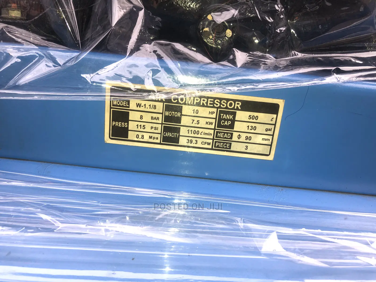 Three Phase Air Compressor 500LITERS 10HP