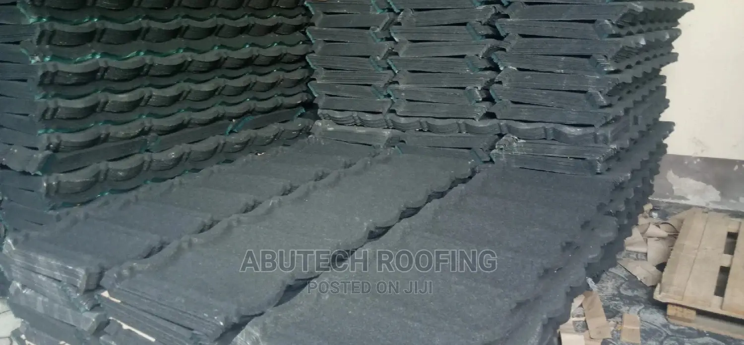 Super Solid Black Bond Gerald Stone Coated Roofing Sheets