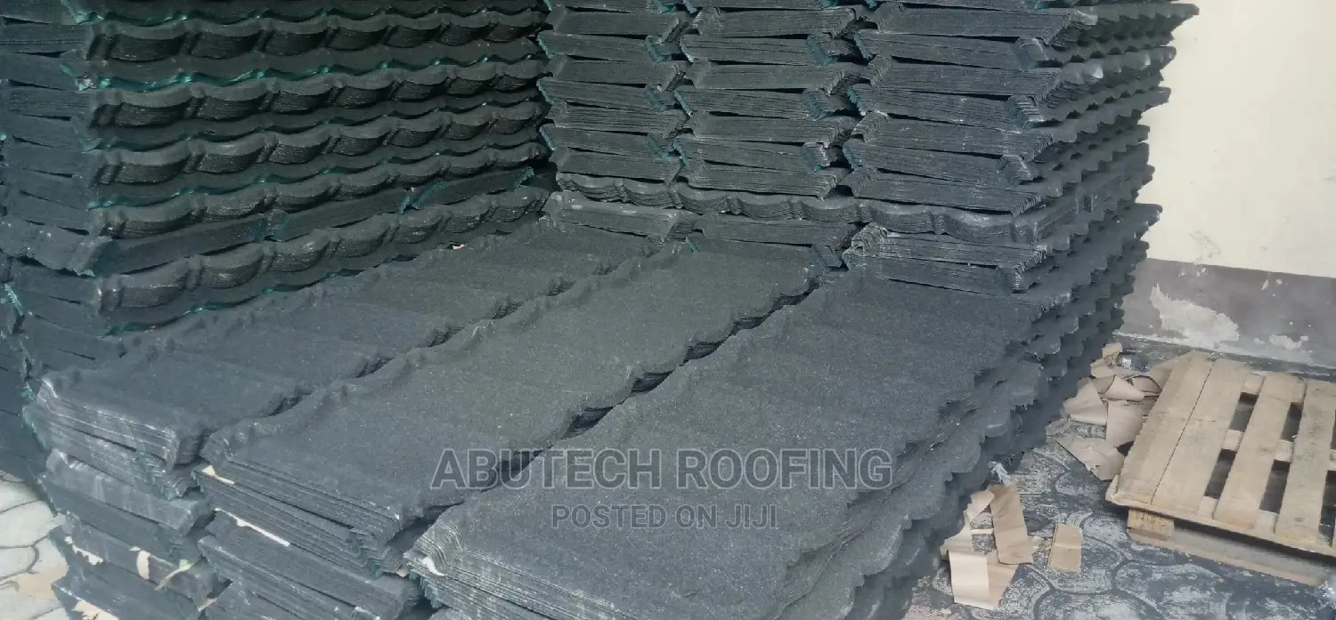 Super Solid Black Bond Gerald Stone Coated Roofing Sheets