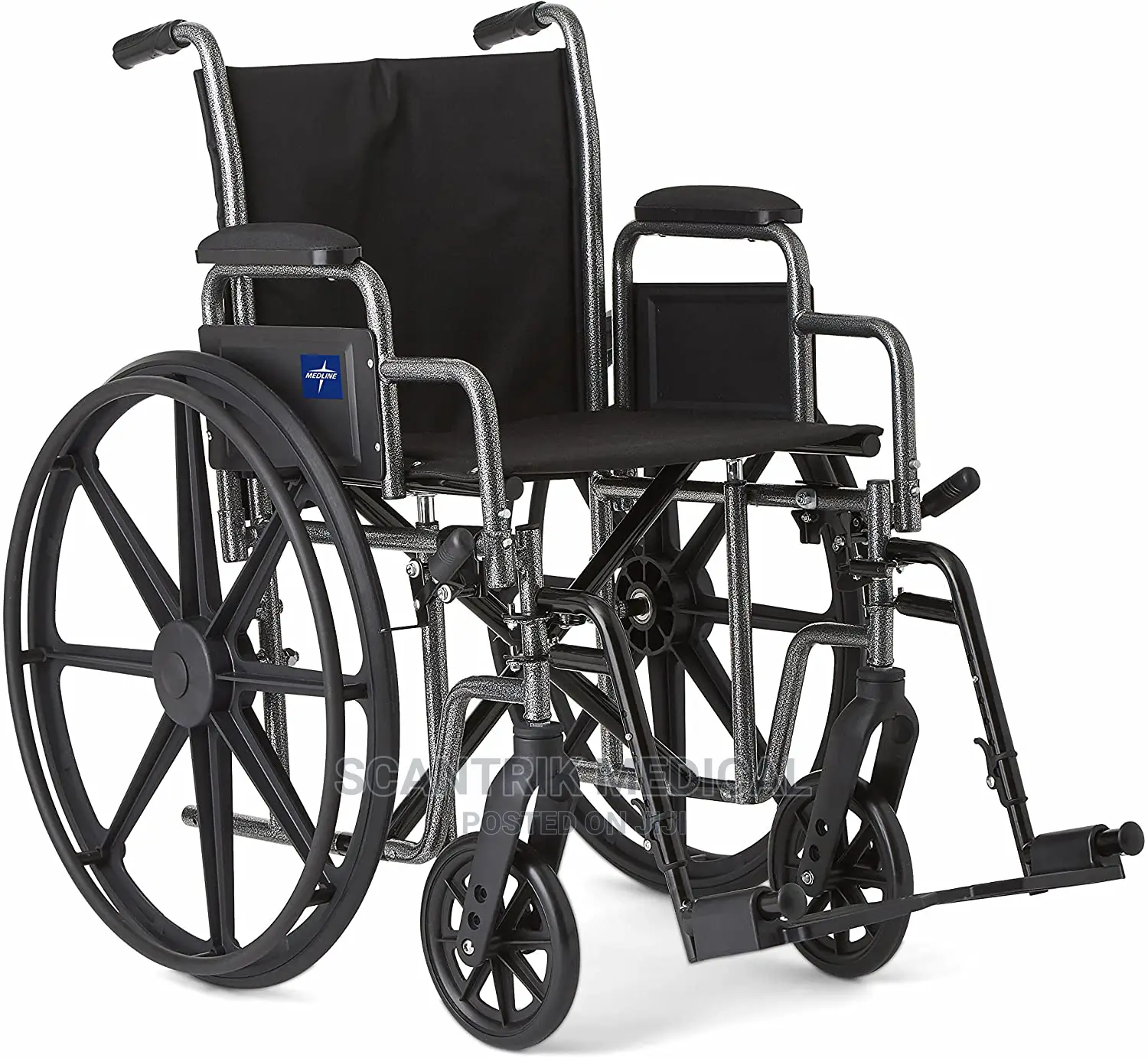 Hospital Leather Armrest Wheelchair