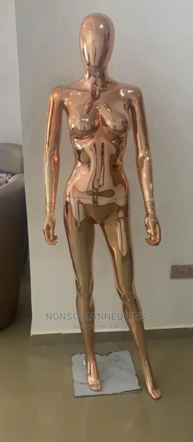 Size 8 Faceless Rose Gold Display Female Mannequins