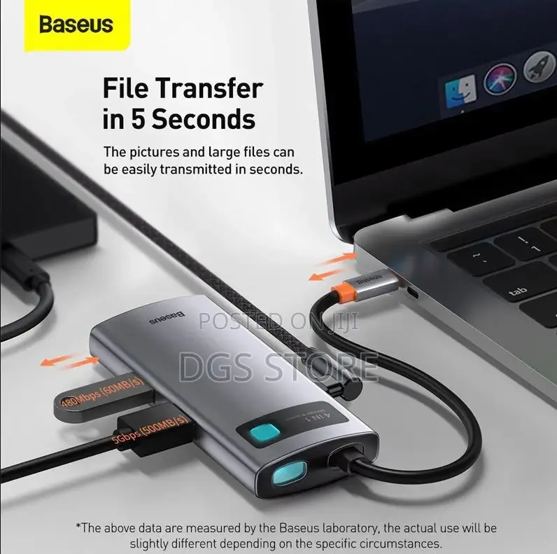 Baseus 4in1 Metal Gleam Series Muitifunctional Type Cdocking