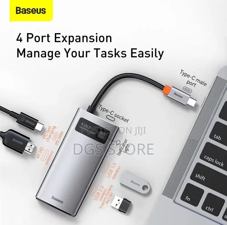 Baseus 4in1 Metal Gleam Series Muitifunctional Type Cdocking
