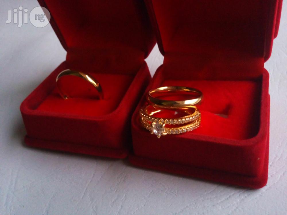 Brand New Romania Gold Engagement and Wedding Ring