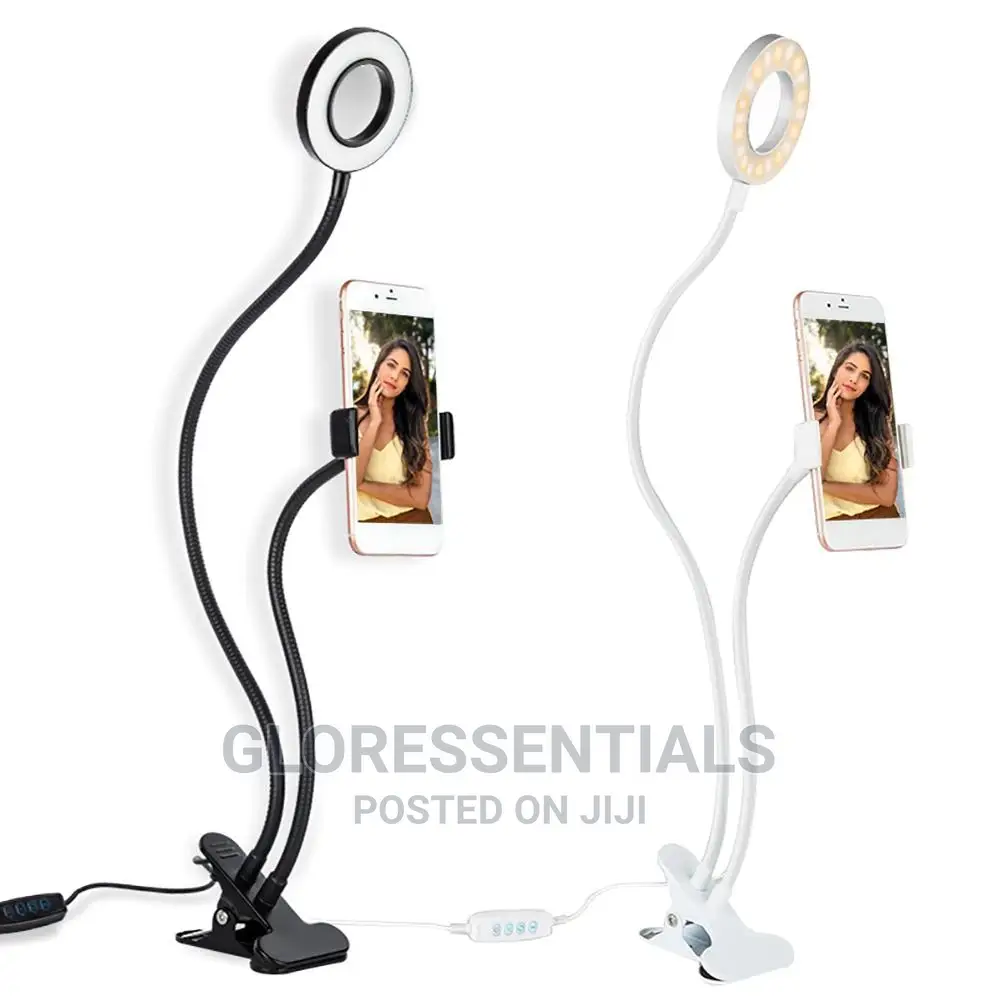 Phone Stand With Led Selfie Light