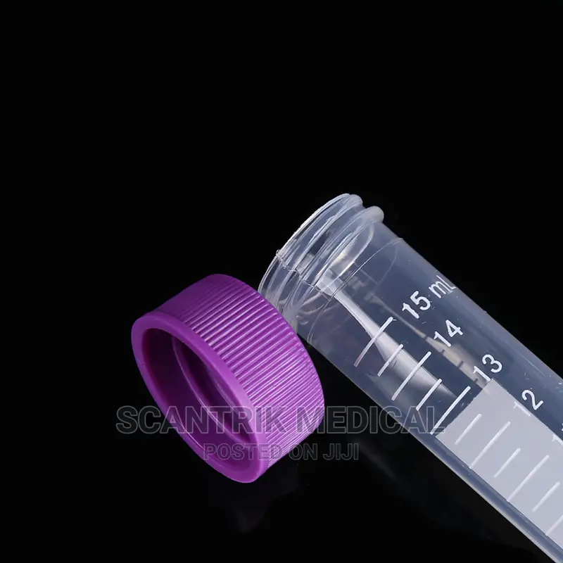 100pcs Plastic Round Bottom 50ml Centrifuge Tube