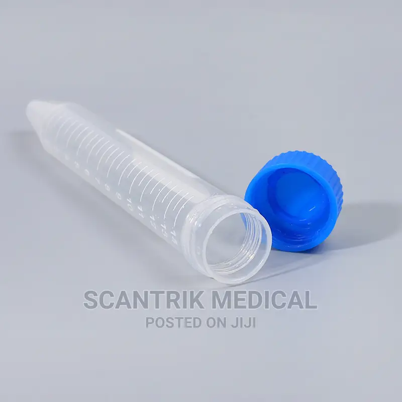 100pcs Plastic Round Bottom 50ml Centrifuge Tube