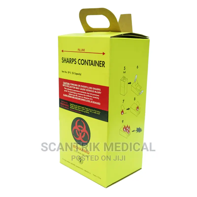 Cardboard Hospital Safety Box Medical for Syringe