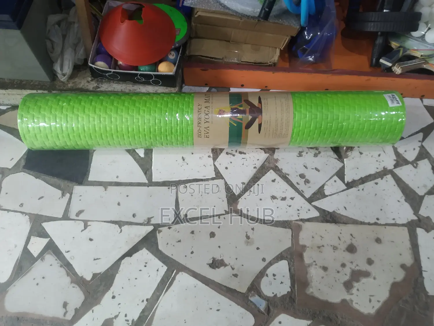 Green Yoga Mat Washable