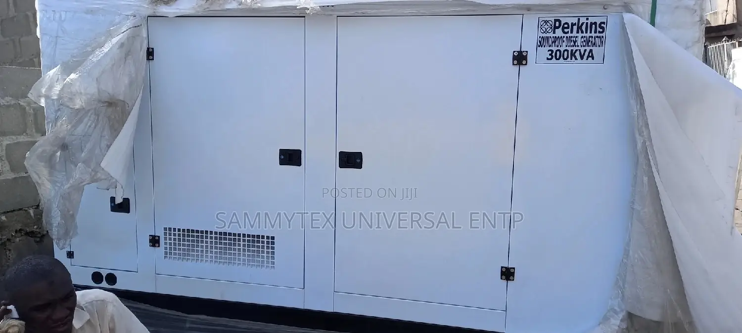 Perkins 300kva Sound Proof Diesel Gen With 2years Warrant