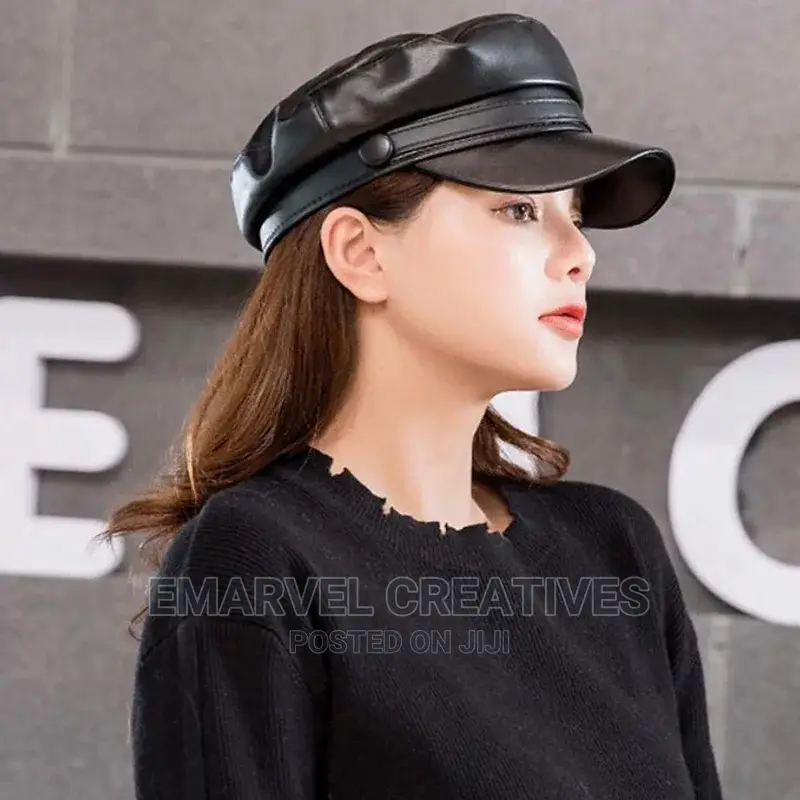 Women Men Military Hat Spring Autumn Sailor Hat Black Ladies