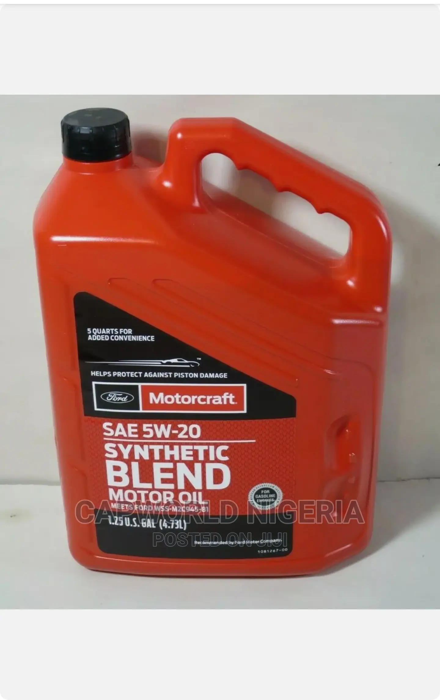 Genuine Ford Motorcraft 5w-20 Motor Oil, 5 Quarts