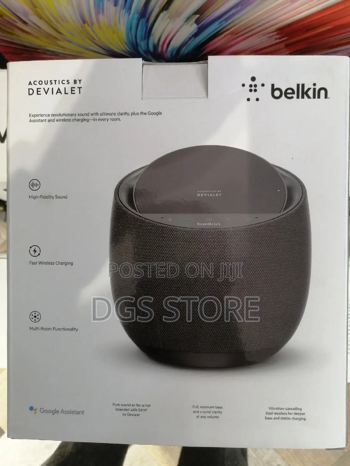 Belkin Soundform Elite Hi-Fi Smart Speaker + Wirelesscharger