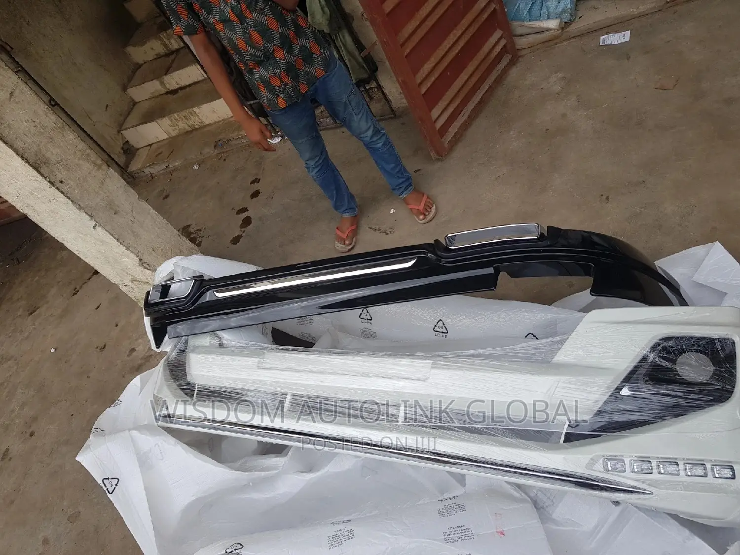 Front and Back Bumper Spoiler / Attachment Toyota Prado 2015