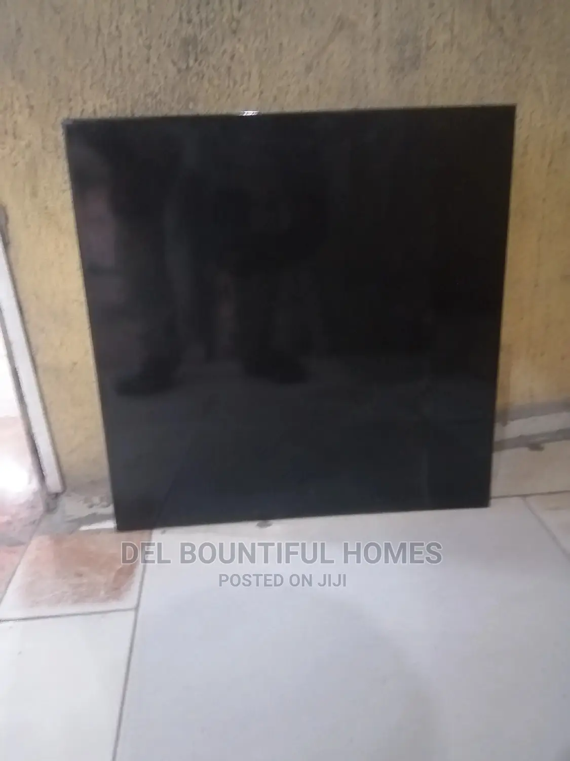 45x45 Spanish Floor Tiles Black Polished
