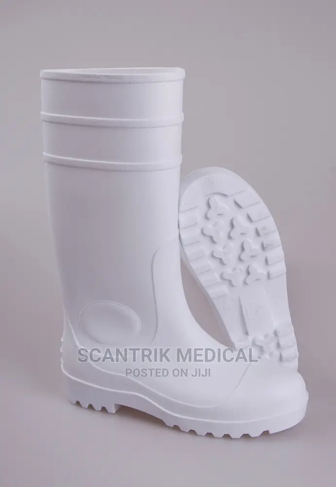 White Colour Safety Pvc Gum Boot