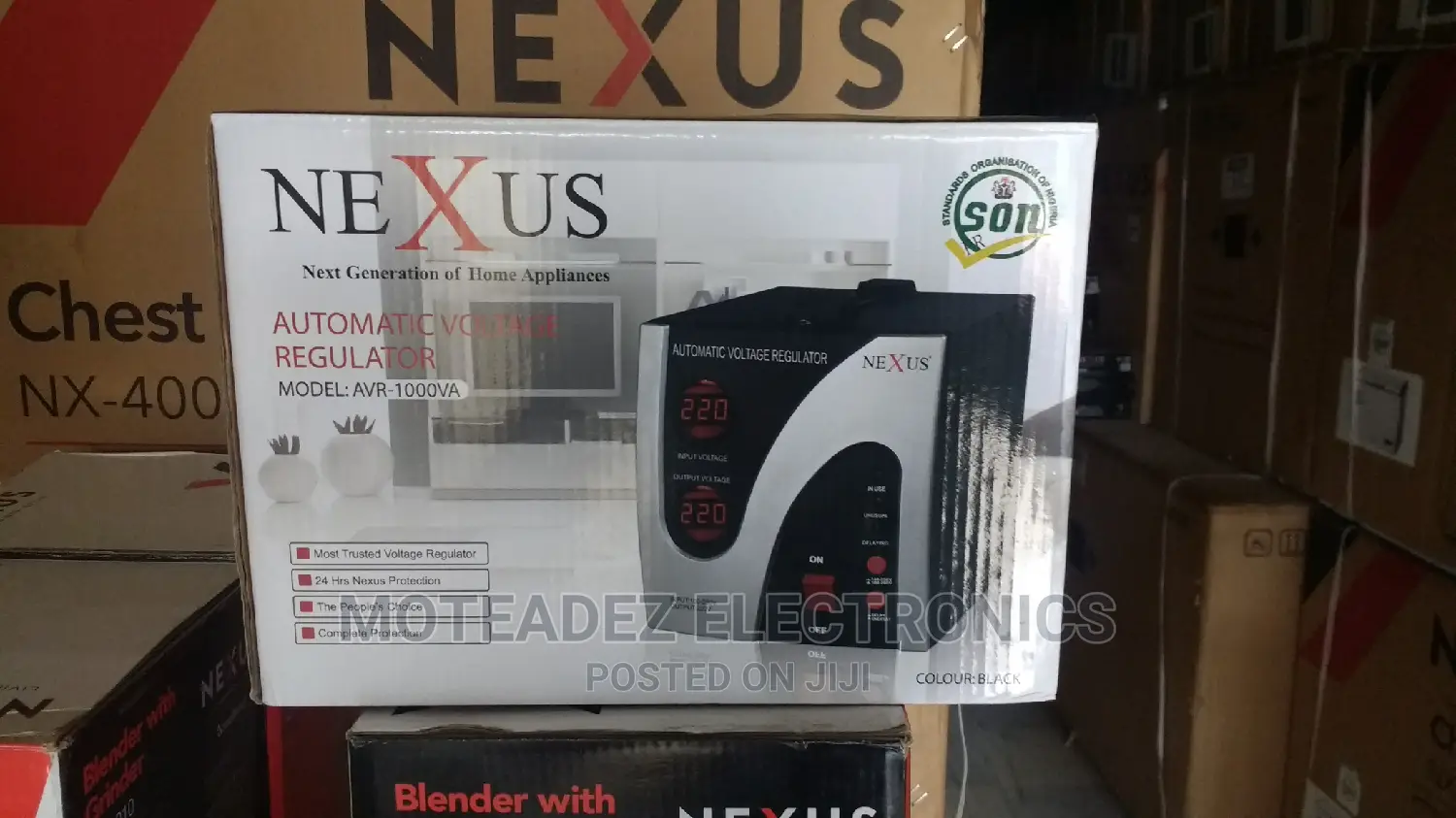 Nexus 1000W Voltage Regulator Stabilizer (AVR-1000VA)