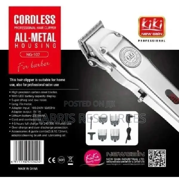 Kiki Newgain Stainless Steel Rechargeable Cordless Cliper 888