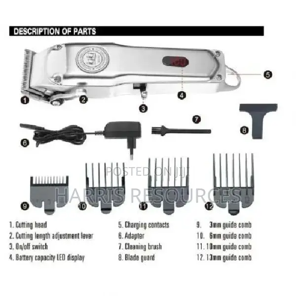 Kiki Newgain Stainless Steel Rechargeable Cordless Cliper 888