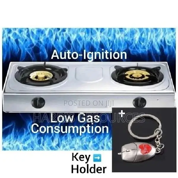 2 Burner Table Top Gas Cooker+ Key Holder