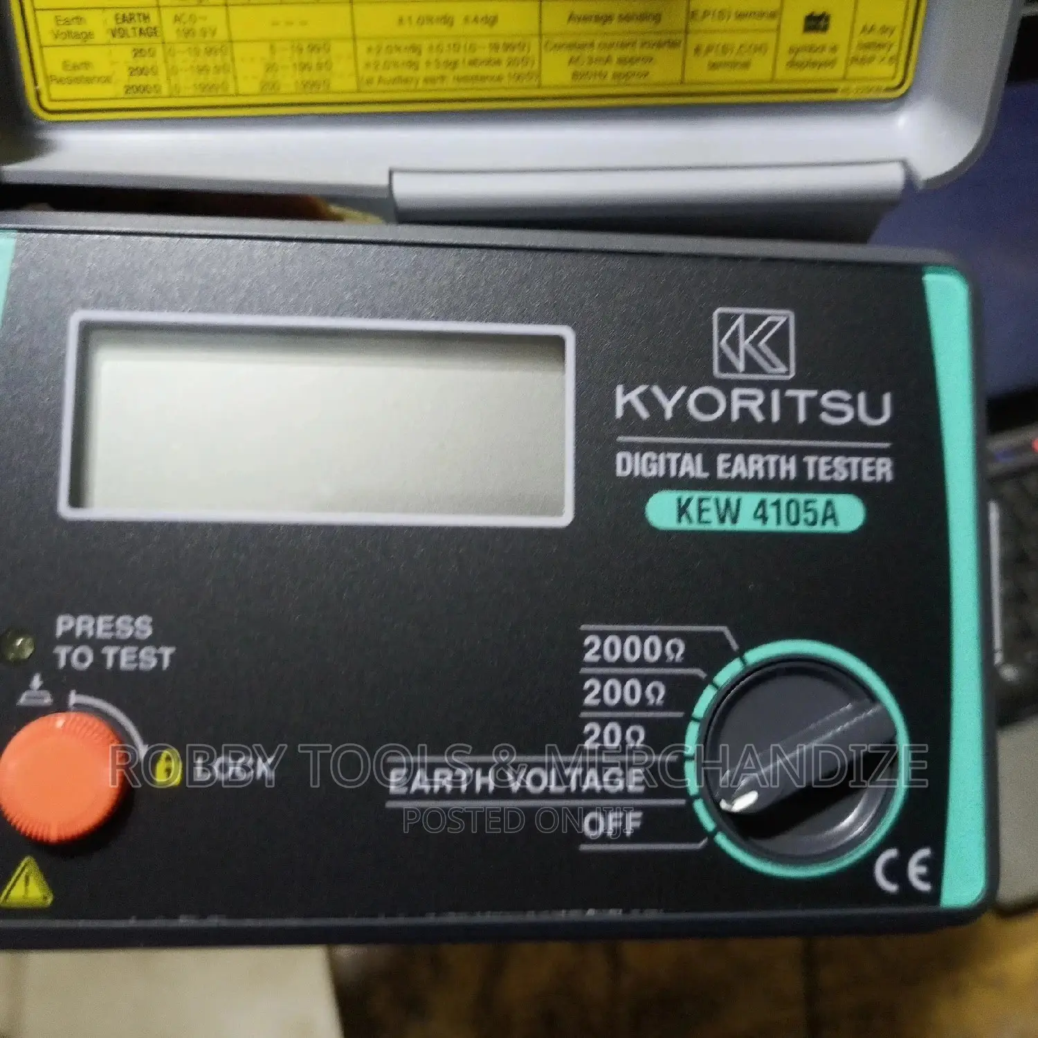 Kyoritsu Earth Tester