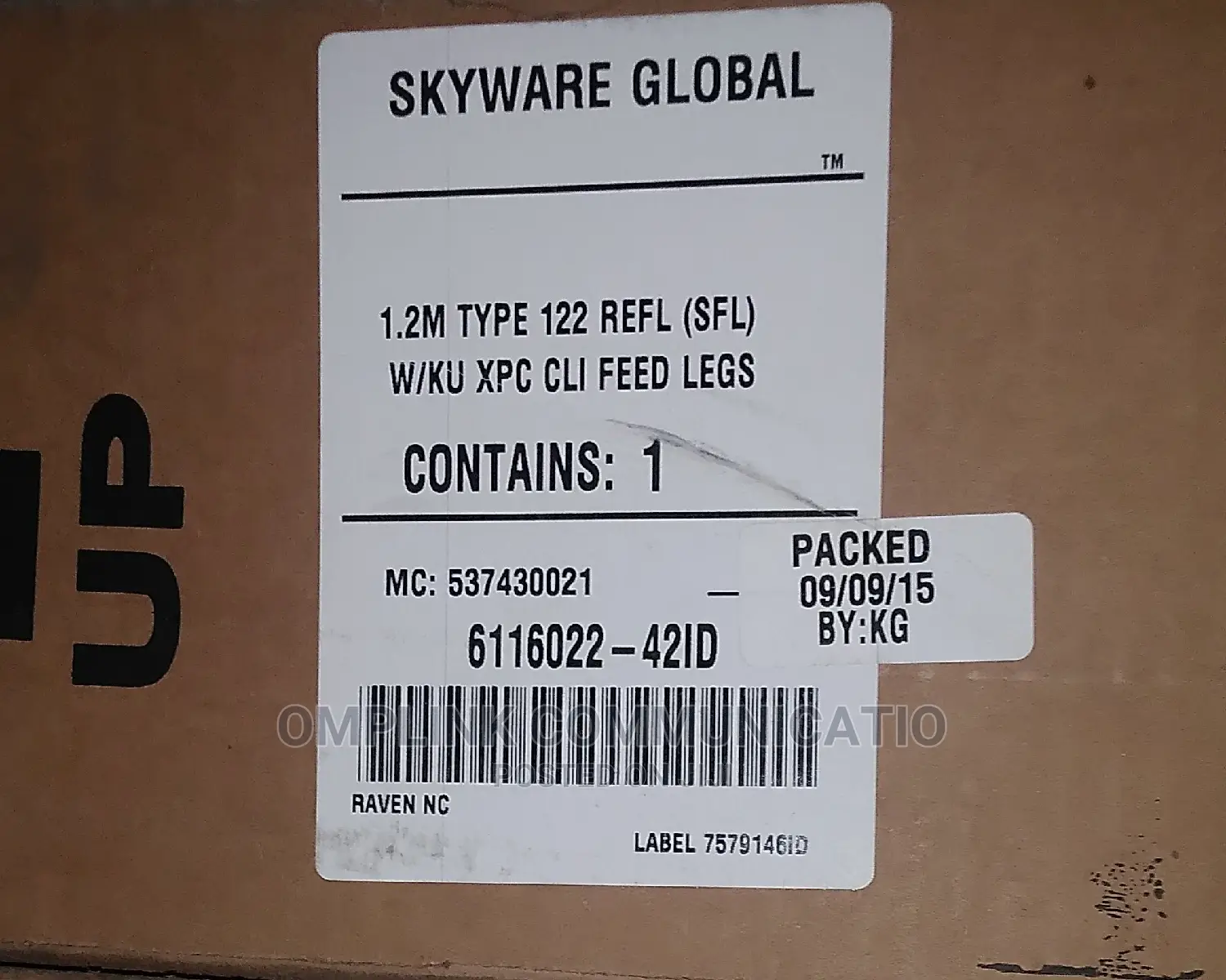 Dish, Prodelin Skyware 1.2m, Satallite Dish