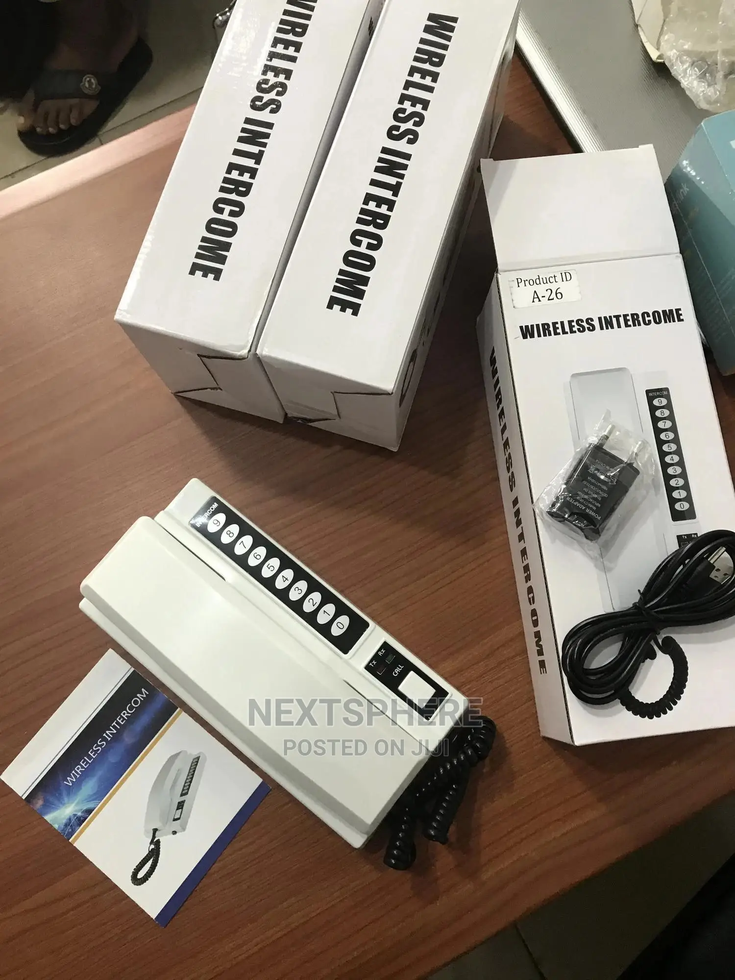 Wireless Intercom for Homes and Offices- 2 Pieces