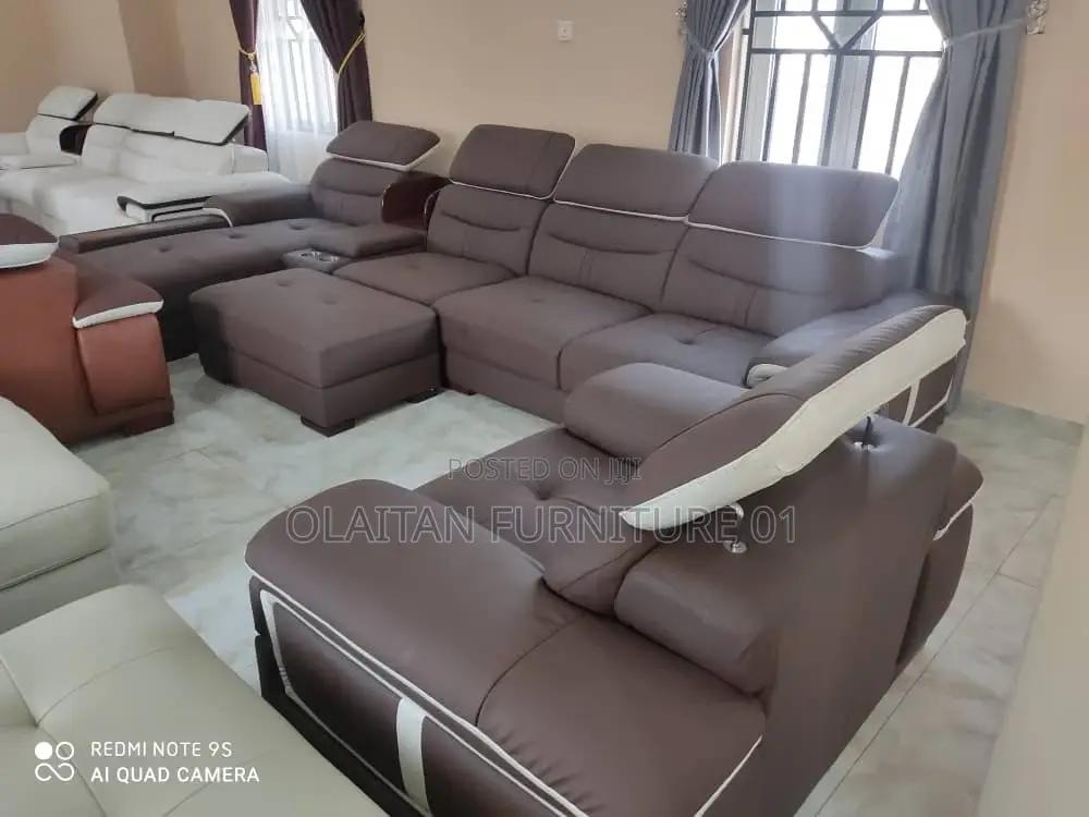 Executive 7 Seater Leather Living Room Chair