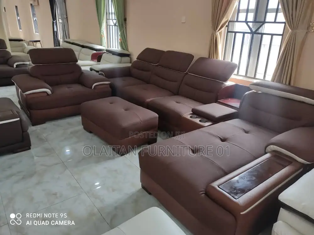 Executive 7 Seater Leather Living Room Chair