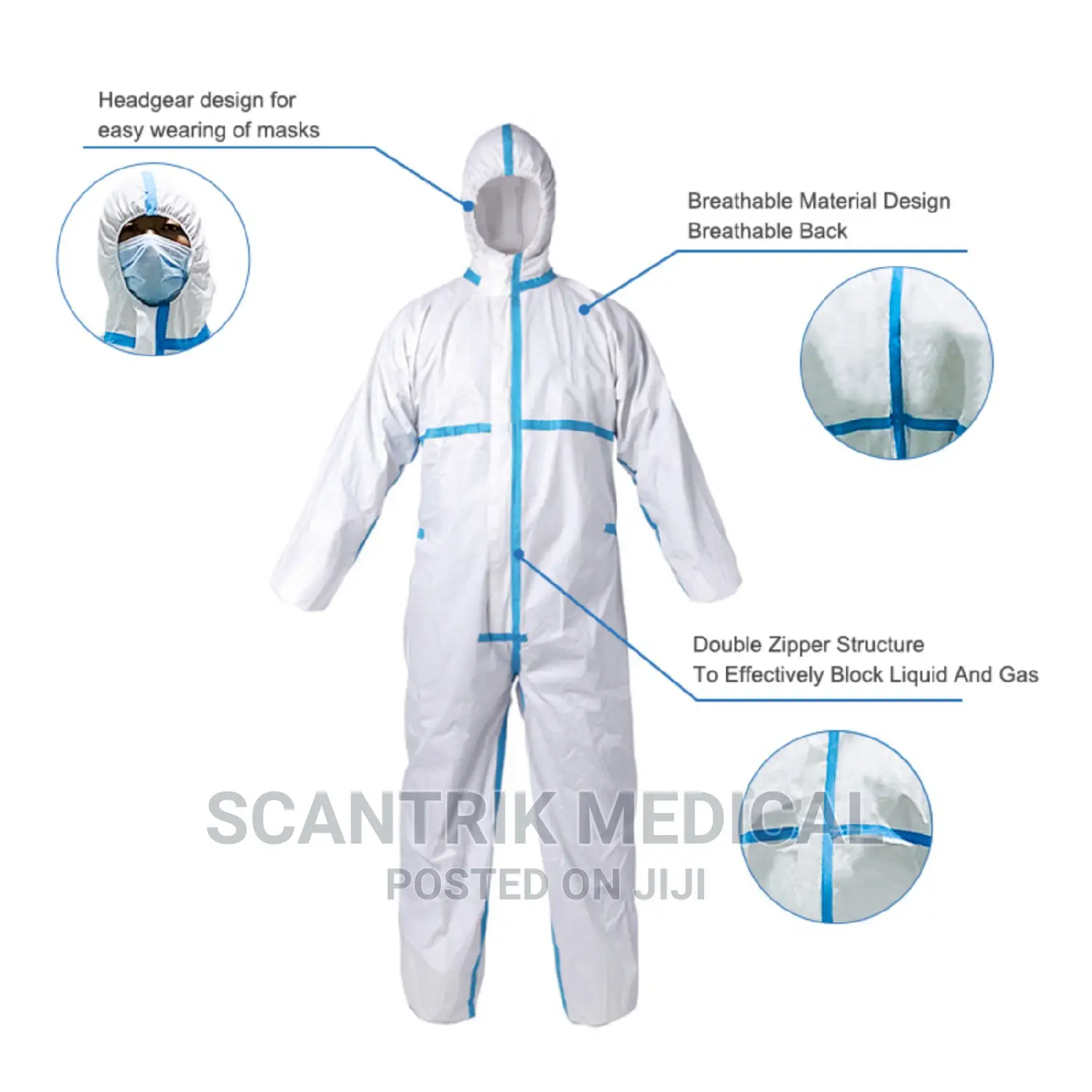 Disposable Chemical Resistant Ppe Overall