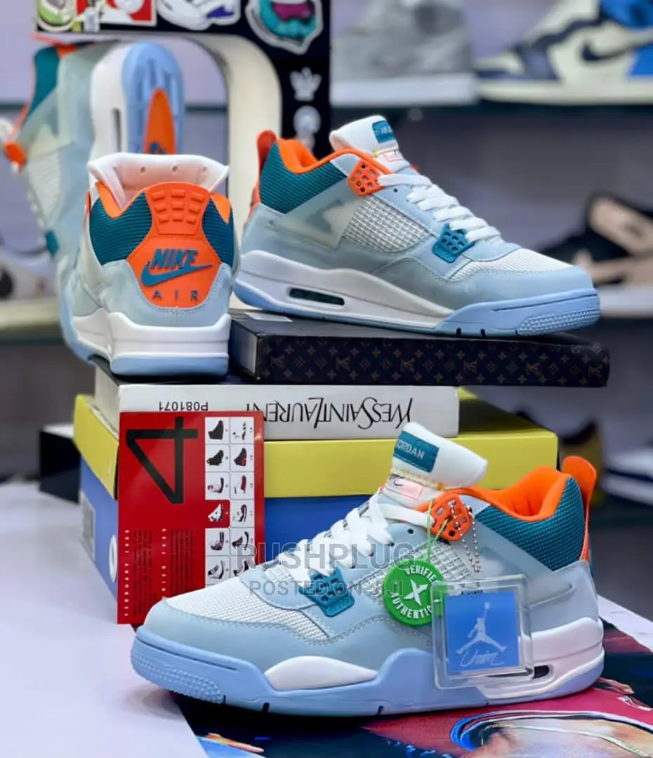 Air Jordan Iv Retro Union La ‘ Blue Tuesday ‘*