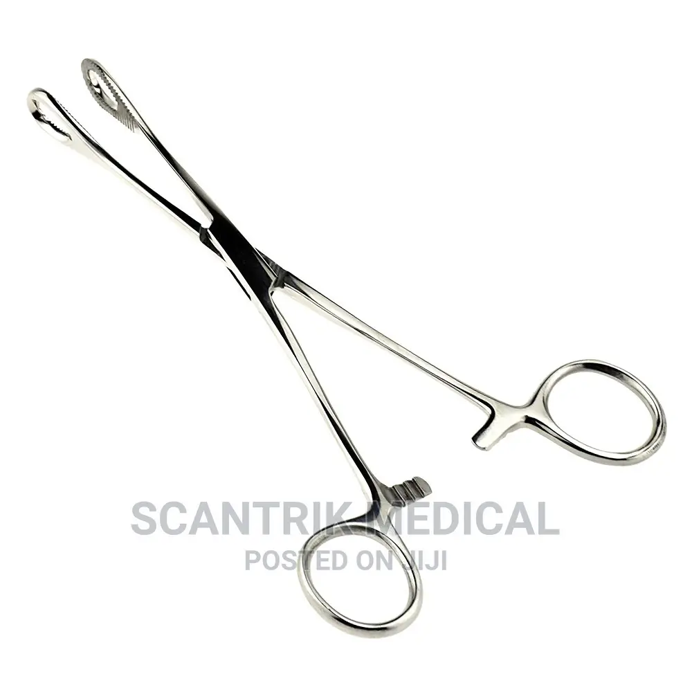 One Pack of Straight Sponge Holding Forceps