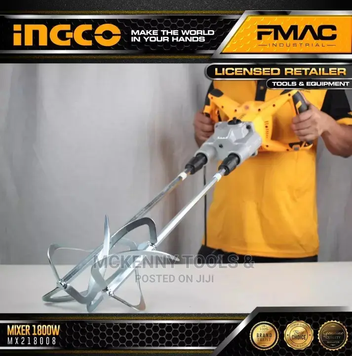 Ingco Mixer Mx218008 1800w (With Free 3 Meters Steel