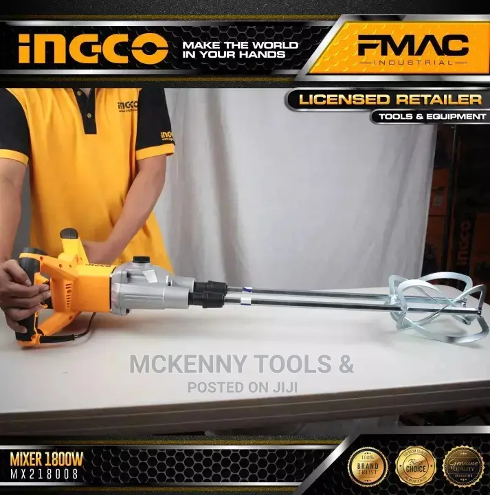 Ingco Mixer Mx218008 1800w (With Free 3 Meters Steel