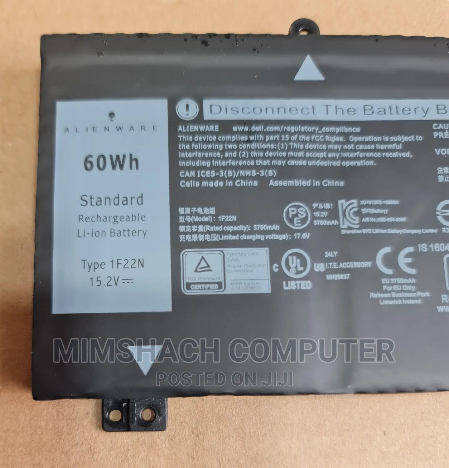 Dell G5-5590 Series Dell G7-7790 G7-7590 Series 60wh Battery