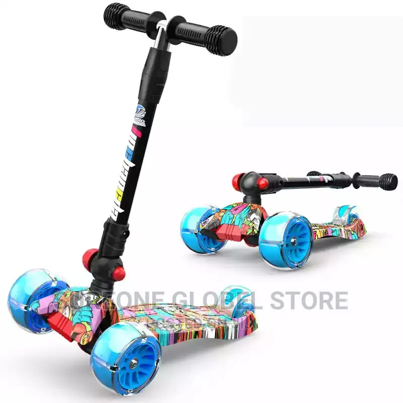 Children Scooter 4 Wheels Kick Scooter Children Foot