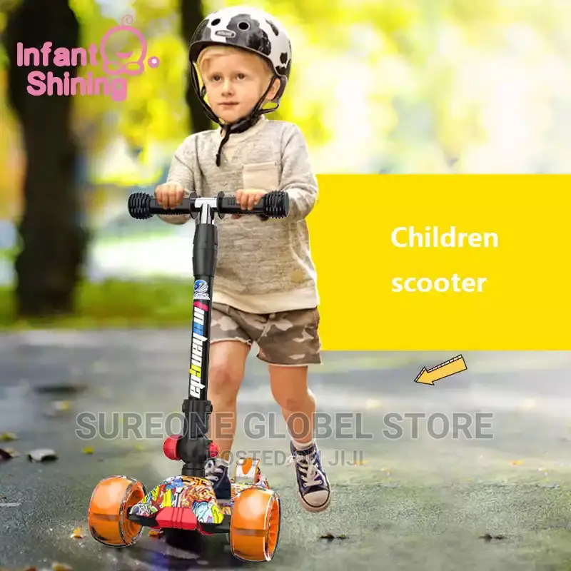Children Scooter 4 Wheels Kick Scooter Children Foot