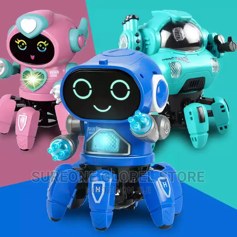 Dance Music 6 Claws Robot Octopus