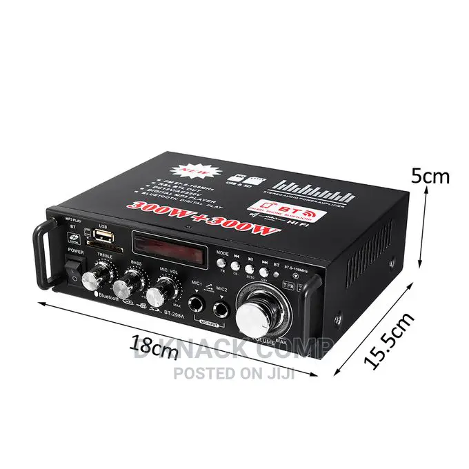 600W Digital Amplifier HIFI Bluetooth Stereo Audio AMP USB